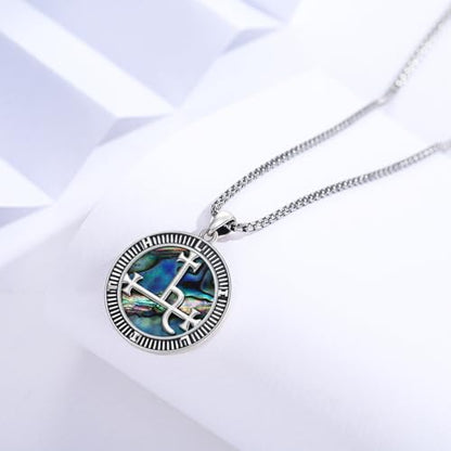 Coexist Necklace 925 Sterling Silver Yin Yang/Star of David Pendant World Religions Harmony Necklace Religion Jewelry Gift for Men - style: Lilith
