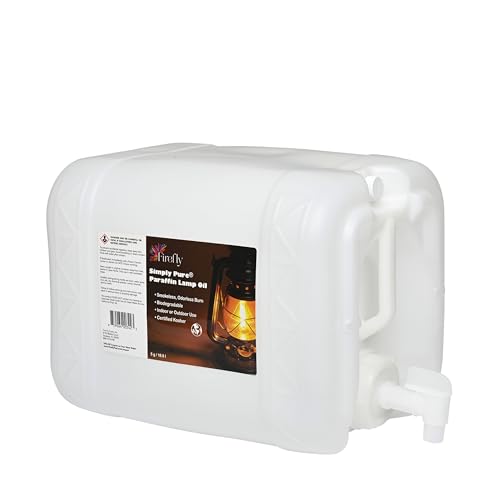 Firefly - Paraffin Lamp Oil 5 Gal - Smokeless Indoor Fuel - color: Pure, size: 5 Gallons