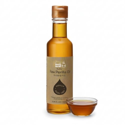 Korean Food Nutty Perilla Oil, Korean Perilla Seeds, Roasted Flavor, 180 ml