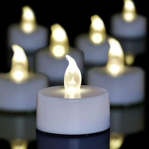 200 Pack LED Tea Lights Bulk, 200+ Hours Long Lasting Battery Operated Flameless Candles for Wedding Centerpieces, Proposal Decorations, Valentine's Day & Event Decor (Warm White) - color: Warm White, size: 200 PACK