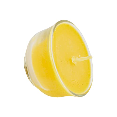 Mandala Crafts Tibetan Buddhist Tealight Vanaspati Ghee Butter Lamp Candle Set(10 Small Clear Cups)