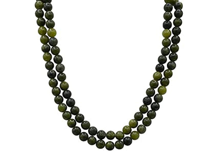 Green Jade Mala Beads - 108 Prayer Beads for Meditation, Plain - color: Green Jade, style: Plain