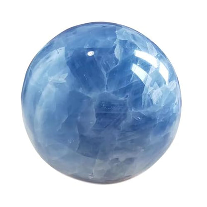 1.6-2 inch Natural Celestite Crystal Ball with Stand, Polished Crystal Sphere - color: Celestite, size: 40-50mm