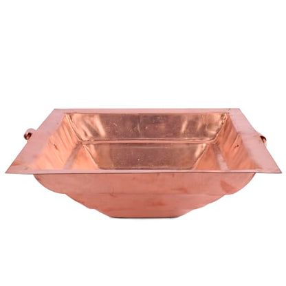 SATVIK Copper Hawan Kund for Pooja l Sacred Copper Havan Kund for Indian Ritualsl Yajnas & Fire Sacrifice l Traditional Puja Essential for Prosperity