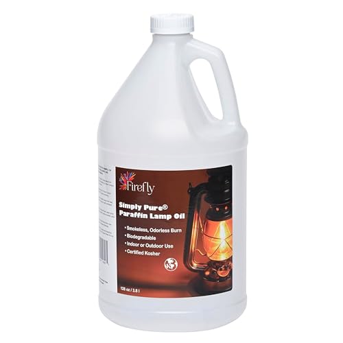 Firefly - Liquid Paraffin Lamp Oil 1 Gallon - Smokeless, Kosher - color: Pure, size: 1 Gallon
