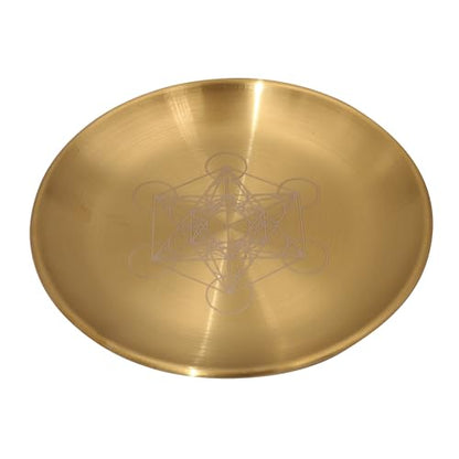 Offering Bowl Prayer Ritual Plate Great for Altar use, Ritual use, Incense Burner, Smudging Bowl, Decoration Bowl, Offering Bowl (Metatron) - style: Metatron