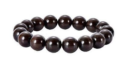 Prayer Bead bracelet Mala Beaded Bracelets for Men Women 12/15MM … - color: 12mm 17 beads ebony