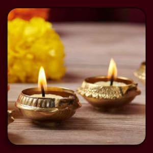 Pure Ghee Diya Wicks | Upto 60 MIn Burning Time | for puja Housewarming Diwali Celebrations Party | Festival Lights Birthday Decorations | Jasmine Mogra Chandan Rose | (Jasmine, 40)
