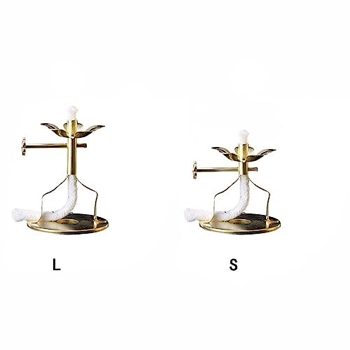 Leadigol Wick Holder Stable Durable Buddha Supplies Alloy Fotang Brass with Wick Oil Lamp Wick Base(S)