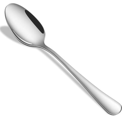 16-Piece 7.3 Inches Dinner Spoons,Stainless Steel Soup Spoons,Dishwasher Safe Tablespoon,Durable Silver Table Spoon Set For Restaurant,Hotel - size: 16-Piece(Silver)