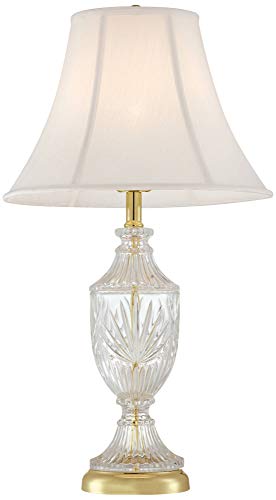 Jeannie 26 1/2" Tall Table Lamps Set of 2 Gold Brass Cut Clear Glass Urn - color: Two Set - Cut Glass