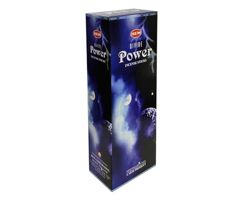 Hem Divine Power Incense Sticks (120 Sticks, 6 Boxes Inside) - 9 Inches Long, 20g Per Box Elevate Your Senses, Purify Your Space, and Awaken Your Innermost Aspirations.