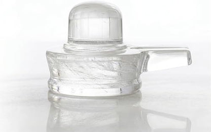 Crystal Shivling Statue Sculpture Natural Clear Quartz Gemstone Size 2 x 3 x 2 cm Approx - color: Crystal Shivling