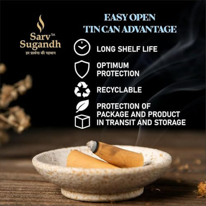 Premium Dhoop Cones | Handmade with Natural Ingredients | Charcoal-Free | Long Lasting Pure Aroma for Pooja, Meditation & Aromatherapy (Sandalwood)