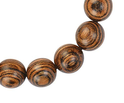 Prayer Bead bracelet Mala Beaded Bracelets for Men Women 12/15MM … - color: 15mm 15 beads Tiger skin