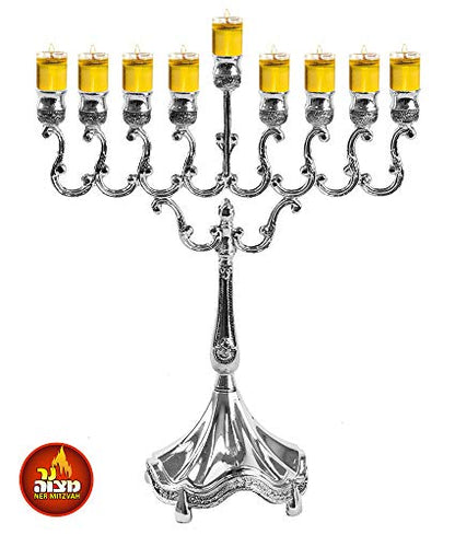 Ner Mitzvah Round Floating Wicks, Large Cotton Wicks and Cork Disc Holders for Oil Cups, Bonus Wick Removal Tweezers - 50 Count (Approx.)