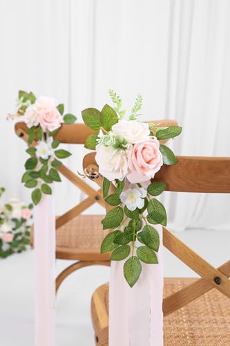 10 Pink Wedding Aisle Decorations - color: Pink