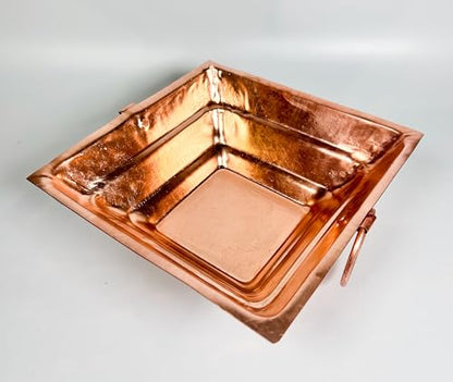 Copper Agnihotra | Copper hawan Kund | Yagya Kund | Homam | Havishyam Mainly Used for Puja (Hawankund Size -8" x 8")