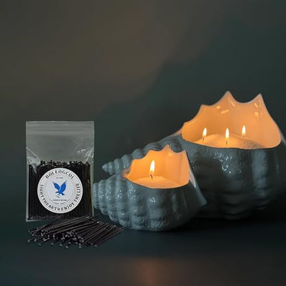 Pearled Candle Wick 2.2 Inch Black Cotton Wicks 400-Pack Premium Metal-Free & Lead-Free Candle Wicks for Candle Making - color: Black-2.2 Inch-400pcs