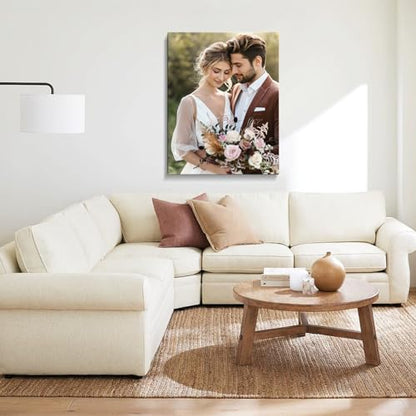Custom Canvas Prints with Your Photos, Personalized Wall Art for Home Decor - size: 8"L x 10"W
