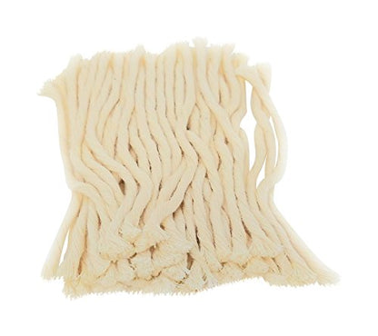 Ner Mitzvah Natural Smokeless Cotton Wicks – 50 Count (Approx.) 58 Ply Medium Thickness for Oil Cup Candle – Replacement Wicks - size: Medium