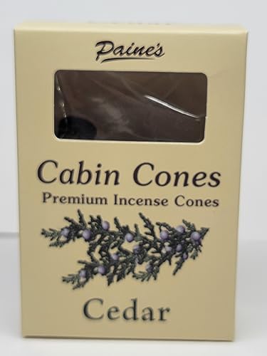 Cedar #25 Incense Log Cabin Cones Paines Maine USA Christmas Tree Campfire