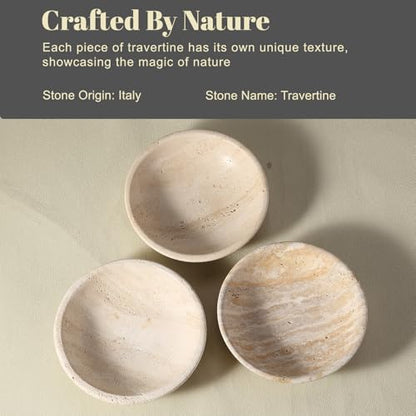 Koville Natural Travertine Incense Holder, Incense Holder for Sticks with 9 Holes, Handmade Incense Burner Ash Catcher for Meditation Yoga SPA, Balsam Fir/Palo Santo/Sage/Cone Incense Holder(Beige) - color: D=150-travertine