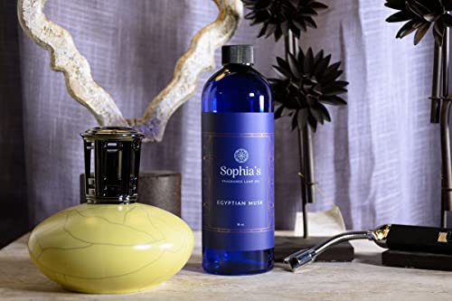 Sophia's Egyptian Musk Fragrance Lamp Oil Refills, Effusion Lamp Fragrance Oil for Redolere Lamps, Scented Lamp Oil for Fragrance Lamps, 16 Fluid Ounces of Catalytic Scented Oil Made in USA - color: Egyptian Musk