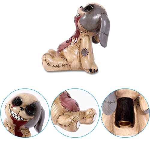 Cool Doll Cone Incense Burner Unique Resin Holder Halloween Desk Decor - color: Doll-2