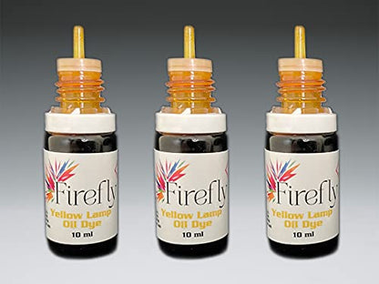 Firefly - Yellow Lamp Oil Dye 3 x 10ml - for Tiki Torch Fuel - color: Yellow