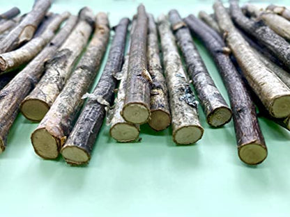 ECOVENIK - 200 g, Wood Sticks for Crafts - 6 Inch Birch Wood Craft Sticks - Natural Twigs Sticks for Crafting, DIY School Projects, Card Making, Embellishments & Photo Props (200 g) - size: pack of 200 grams