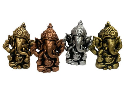 Satre Online and Marketing Lord Ganesha Statue Set of 4, Figurines of Ganesh Vinayak Idol Decorative Showpiece Home & Temple Decor House Warming Gift Decorative Showpiece