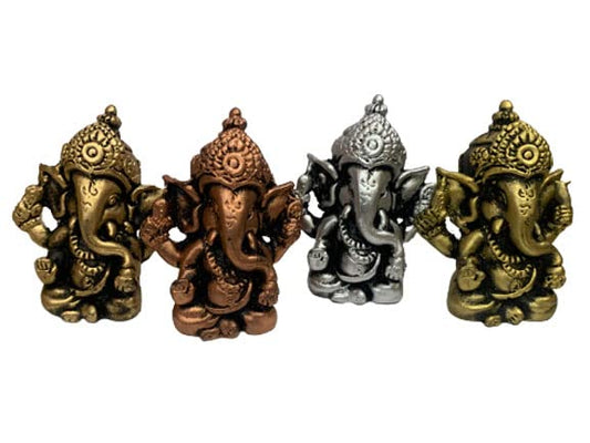 Satre Online and Marketing Lord Ganesha Statue Set of 4, Figurines of Ganesh Vinayak Idol Decorative Showpiece Home & Temple Decor House Warming Gift Decorative Showpiece