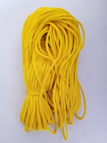 Cotton Thread Lal Dhaga Religious Raksha Sutra Nazar Dhaga, Traditional Evil Eye Protection - color: YELLOW