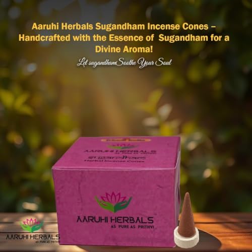 Natural Sugandham Dhoop Cones 30 Organic Incense Pooja Aromatherapy Agarbatti