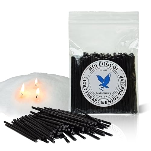 Pearled Candle Wick 2.2 Inch Black Cotton Wicks 100-Pack - Premium Metal-Free & Lead-Free Candle Wicks for Candle Making - color: Black-2.2 Inch-100pcs