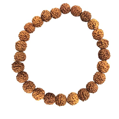 NAISHA Rudraksha Bracelet & Mala Set of 2, 5 Mukhi 108+1 Prayer Beads