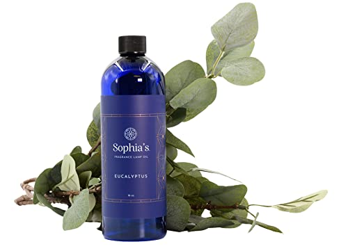 Sophia's Eucalyptus Fragrance Oil Refills for Redolere Lamps, Effusion Lamp Oil, Scented Catalytic Oil, 16 Fluid Ounces Made in USA - color: Eucalyptus