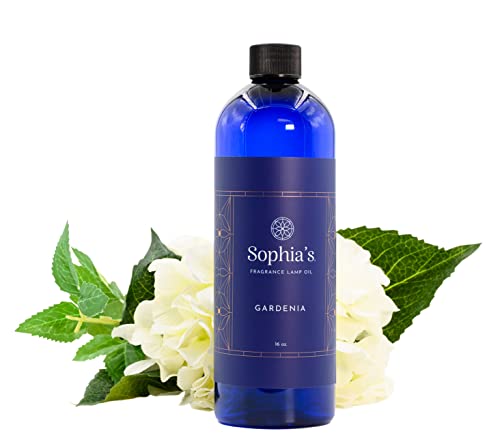 Sophia's Gardenia Fragrance Lamp Oil Refills, Effusion Lamp Fragrance Oil for Redolere Lamps, Scented Lamp Oil for Fragrance Lamps, 16 Fluid Ounces of Catalytic Scented Oil Made in USA - color: Gardenia