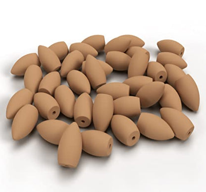 1.25'' BACKFLOW Unscented 30 100% Natural JOSS Powder Incense Cones - Ideal for Waterfall Burner and Holder, Add Any Aroma Depot Fragrance Oil to Make Your own Scented Cones. (30 Cones)