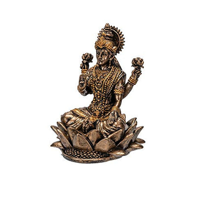Pacific Giftware Hindu God Lakshmi Miniature Resin Figurine Statue - color: Lakshmi