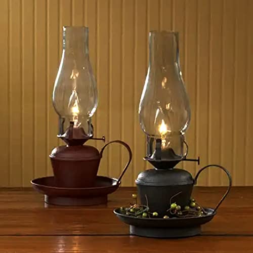Ciata Oil Lamp, Glass, Victorian Hurricane Chimney Lamp Globe Replacement, 8-1/2 Inch Handblown Clear Glass Chimney Lamp Shade with 3 Inch Fitter and 4 Inch Bulge - 6 Pack - color: Clear - 6 Pack, size: 3 Inch - 8-1/2 Inch