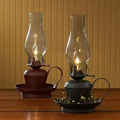 Ciata Oil Lamp, Glass, Victorian Hurricane Chimney Lamp Globe Replacement, 7-1/2 Inch Handblown Clear Glass Chimney Lamp Shade with 2-5/8 Inch Fitter and 3-1/2 Inch Bulge - 6 Pack - color: Clear - 6 Pack, size: 2-5/8 Inch - 7-1/2 Inch
