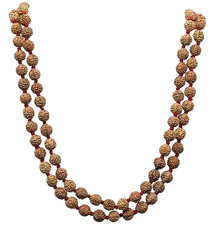 Amazing Gemstone 108 Beads Handmade Mala (Knotted, Rudraksha) - color: Rudraksha, style: Knotted