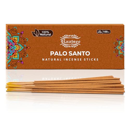 Pure Palo Santo Incense Sticks, 100%-Natural Charcoal Free Organic Non Toxic Clean Burning Handmade Insence Sticks 100 gm Pack, Meditation Gifts – Spritual Cleansing - color: Palo Santo