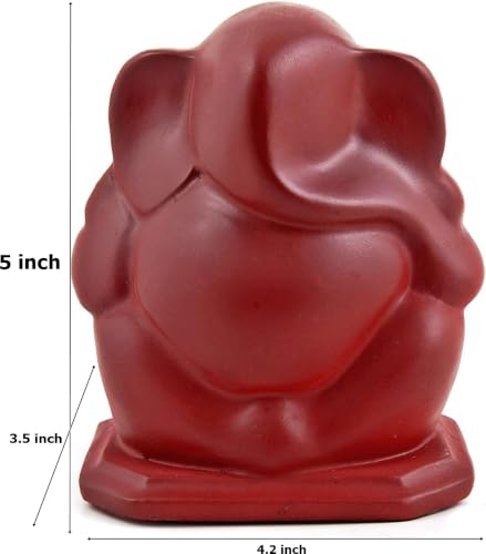 Bellaa Ganesha Statue - Modern Ganesh Sculpture for Home Decor, Office & Meditation Space - 5 Inch Hindu God Figurine Abstract -25570