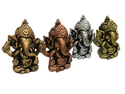 Satre Online and Marketing Lord Ganesha Statue Set of 4, Figurines of Ganesh Vinayak Idol Decorative Showpiece Home & Temple Decor House Warming Gift Decorative Showpiece
