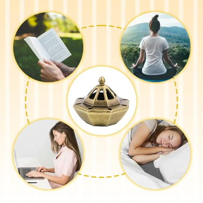 1 PCS Incense Burner Holder for Cones & Sticks, Spaceship Shape Incense Cone Holder with Detachable Tray, Decorative Zen Home Office Decor - style: Spaceship