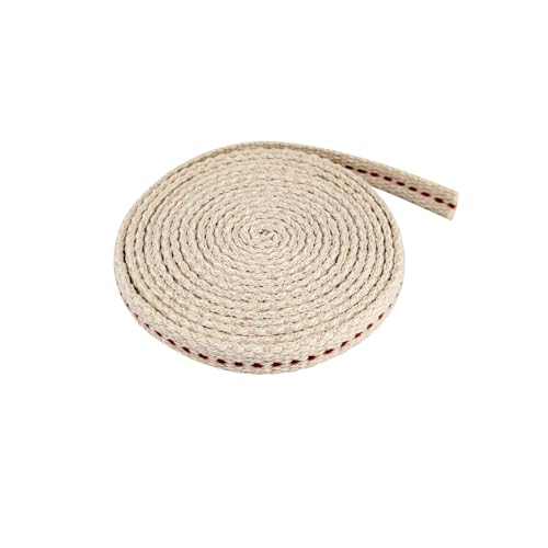 1 Roll/6.5 Feet Flat Oil Lamp Wick, 3/8 Inches Cotton Wick Replacement for Kerosene Burner, Lantern, Lamps (1, 3/8 inch) - size: 3/8 inch