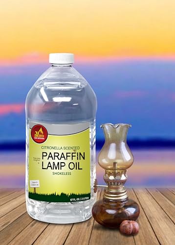 Ner Mitzvah Citronella Scented Lamp Oil, 2 Liter Smokeless and Odorless Insect and Mosquito Repellent Paraffin Lamp Oil for Indoor and Outdoor, Torches and Oil Candle - size: 67 Ounces (2 Liters)
